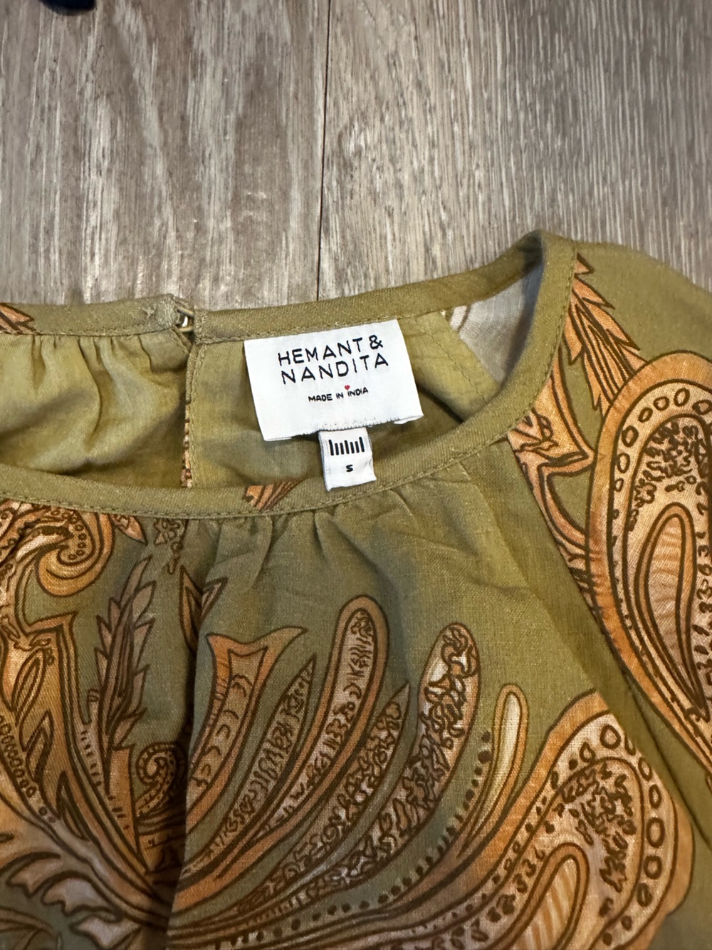 NWT Hemant & Nandita Sakai Bubble Hem Top - Picture 3 of 4